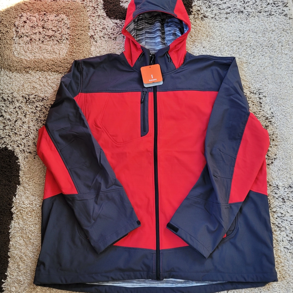 Elevate Men's Hooded Raincoat Jacket